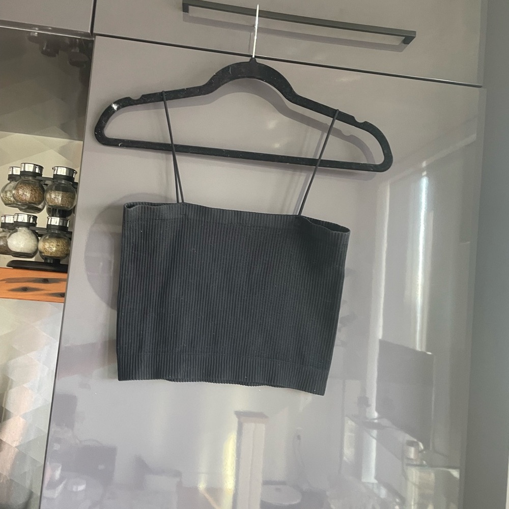 Black BDG cropped top